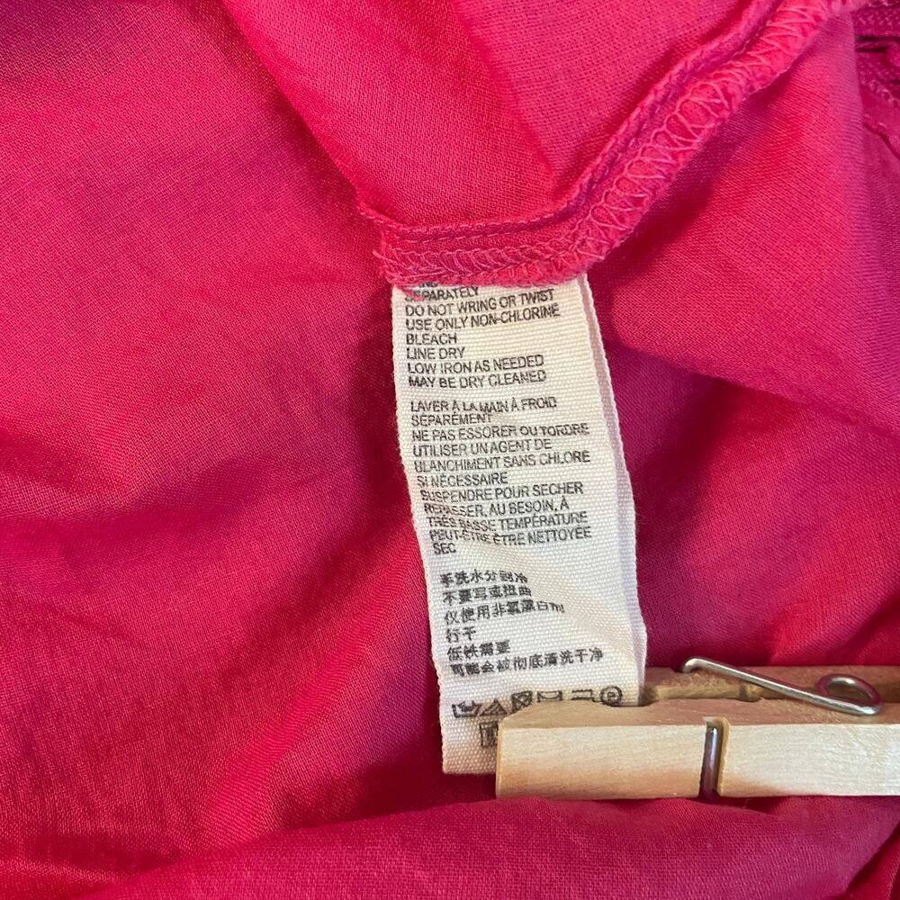 Free People Swing Dress Size Large Hot Pink One Shoulder Lace Boho Festival - Picture 11 of 15